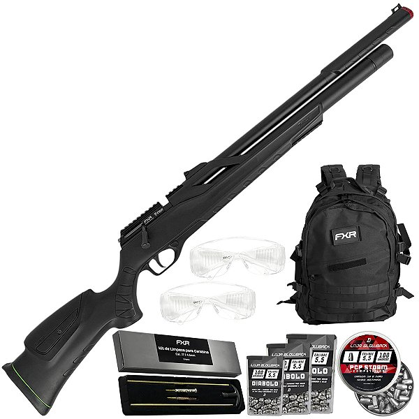 Carabina de Pressão PCP FXR T-Rex 5,5mm Montecarlo Artemis Bolt Action Valvula Reguladora Alta Potência Airgun Tiro Esportivo