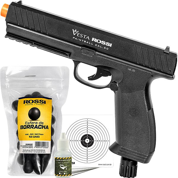 Pistola Paintball Rossi Vesta Co2 .50 Cal- C/ com 50 esferas