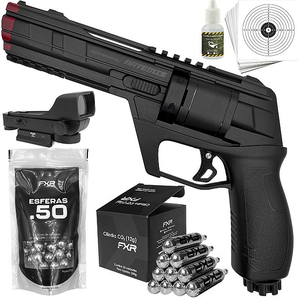 Revólver Airgun .50 Co2 Fxr Artemis Cp300 Marcador Paintball