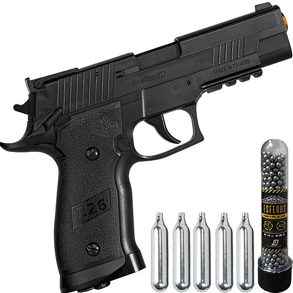 Airgun Pistola P226 X-4 Sigsauer Nbb Pressão 4,5mm Co2