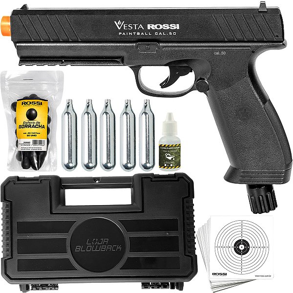 Pistola Paintball Rossi Vesta Co2 .50 Cal- C/ Maleta estof