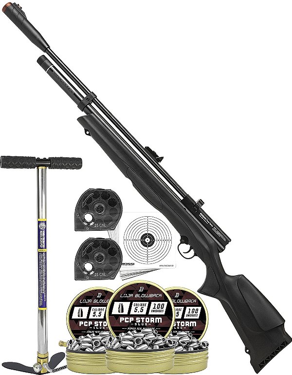Carabina Pressão PCP Beeman 1336S Polímero 5,5mm Side Lever