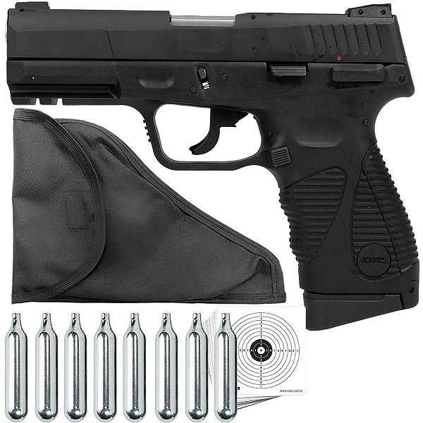 Pistola De Pressão Co2 Pt 24/7 G2 Airgun Blowback Kwc