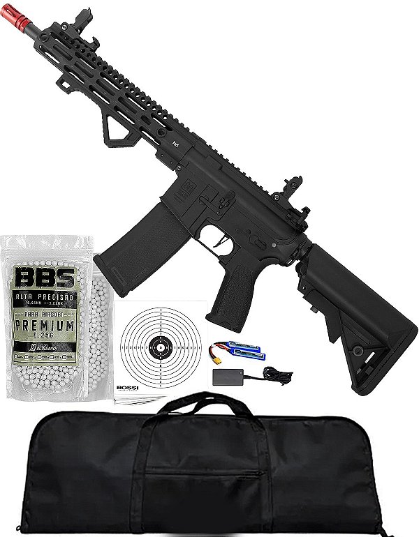 Fuzil M4 SA-E20 Specna Arms AEG Com Cano de Precisão 6.03mm