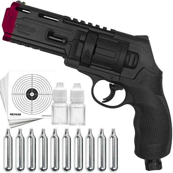 Revólver Co2 T4E TR 50 Paintball Ram Umarex + CO2
