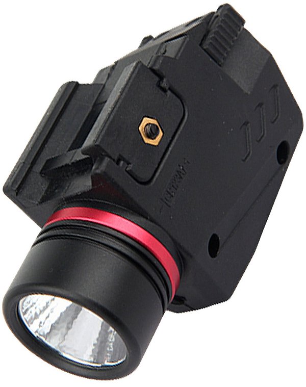 Lanterna Tática Rossi Laser Vermelho E Acionamento Lateral