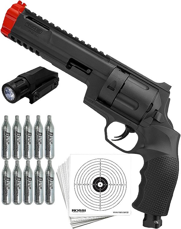 Pistola Calibre .68 Umarex T4E TR68 Gen2 Mira Fibra Óptica