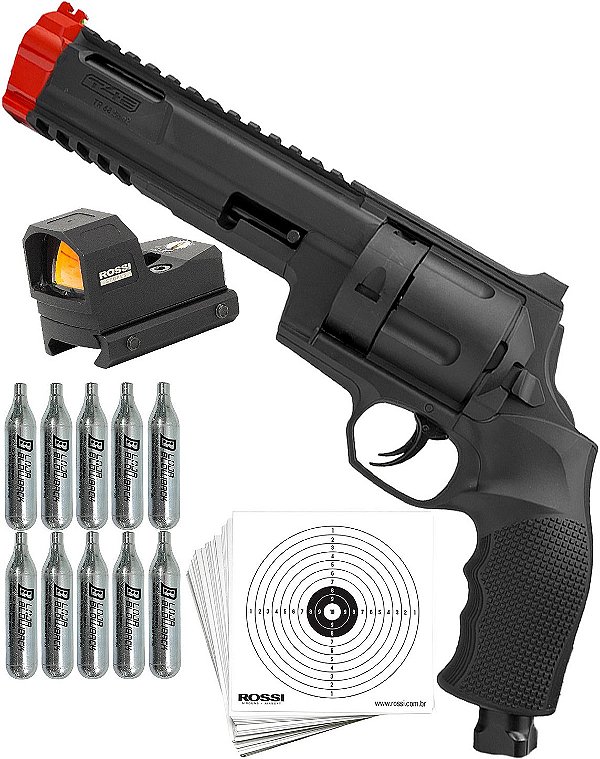 Pistola T4E TR68 Gen2 Umarex Black Magazine Rotativo