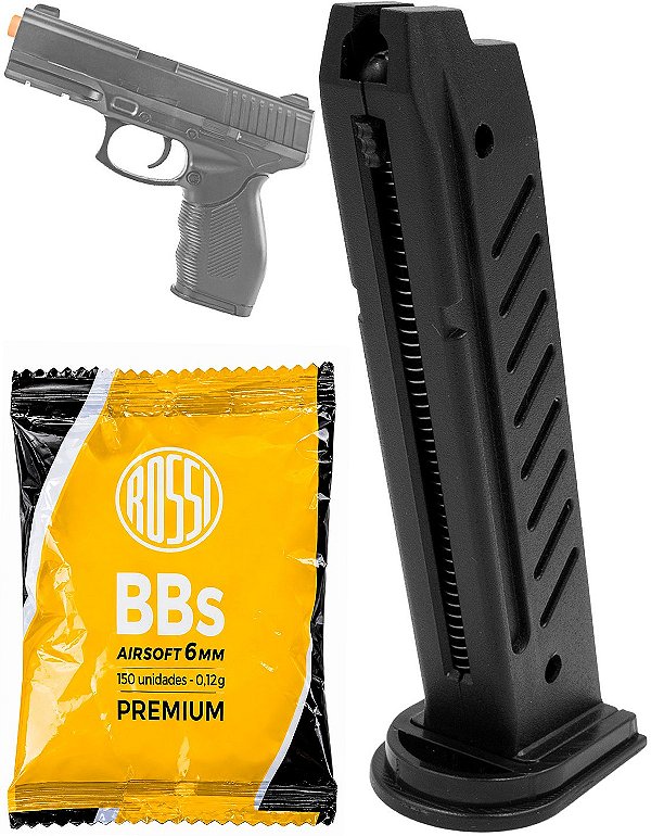 Magazine Extra em Polímero Compativel Para 24/7 V310 12 BBs