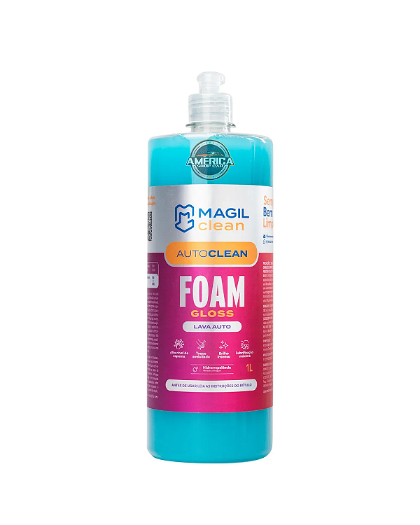 SHAMPOO LAVA AUTO CERÂMICO COM SIO2 ATIVADO 1 LITRO- MAGILCLEAN