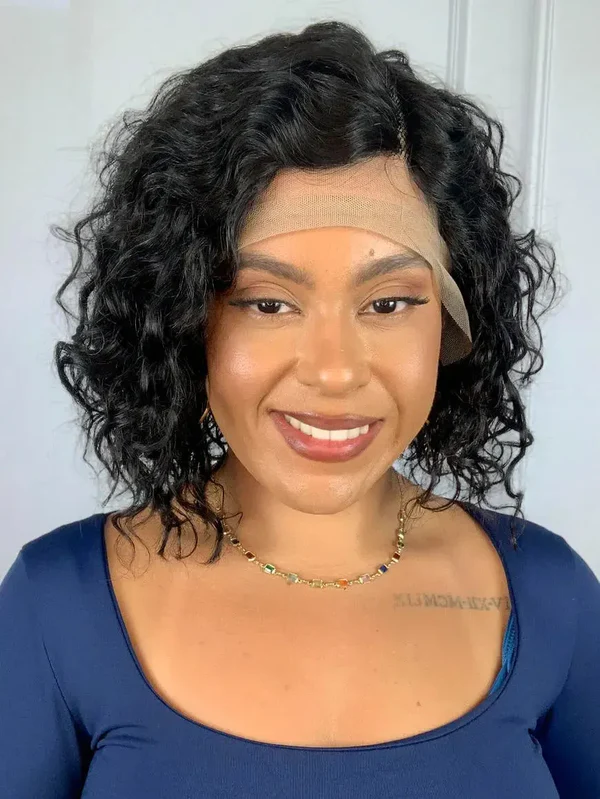 Lace Front Yellow Humana Castanho Escuro