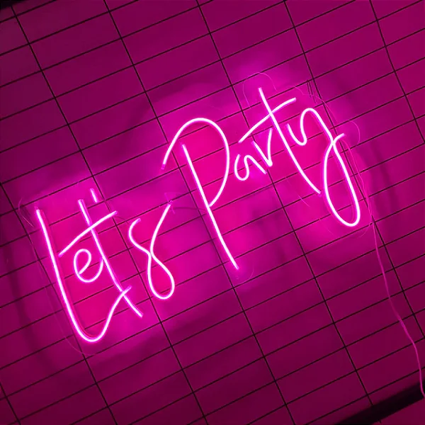 Led Neon Let's Party