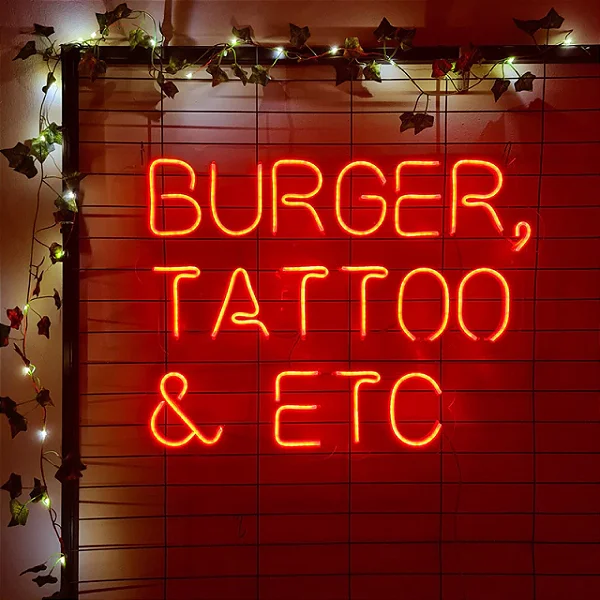 Led Neon Burguer, tattoo e Etc