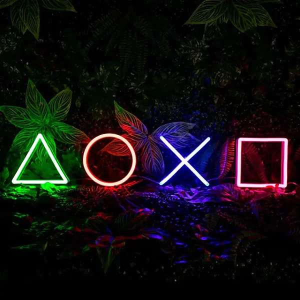 Led Neon Playstation Botões