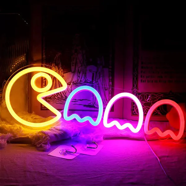 Led Neon Pac Man Completo Simplificado