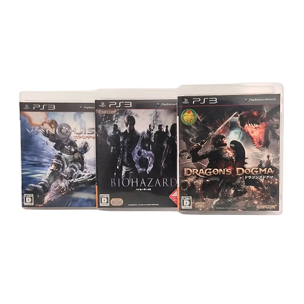Biohazard 6, Dragons Dogma E Vanquish Combo (inglês) Ps3 Jp