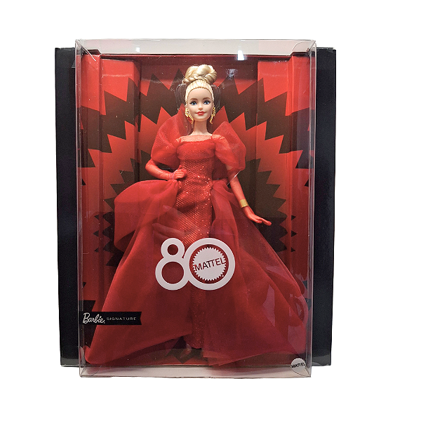 Boneca Barbie Collector Aniversário 80 Anos Mattel
