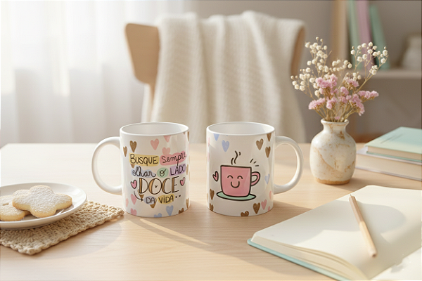 Caneca Personalizada - Busque Sempre Olhar o Lado Doce da Vida
