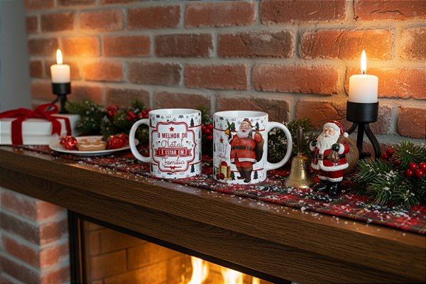 Caneca Personalizada - O Melhor do Natal é Estar em Família