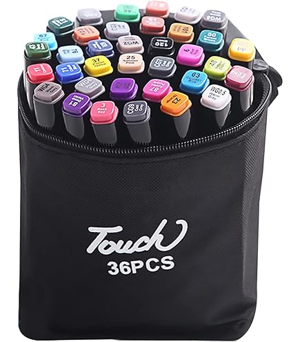 Marcadores Touch Ponta Dupla de 36 Cores