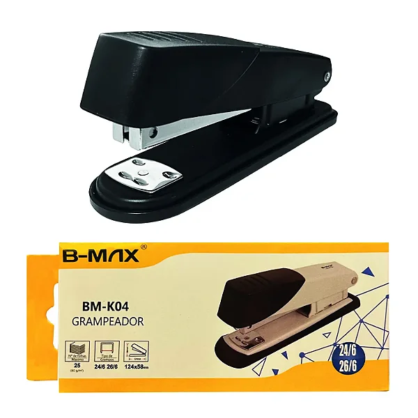 Grampeador de Metal B-Max BM-K04 para até 25 folhas