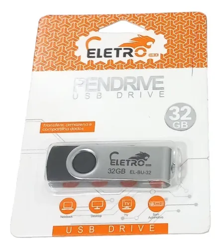 Pendrive Portátil USB 2.0 32GB - EL-BU-32