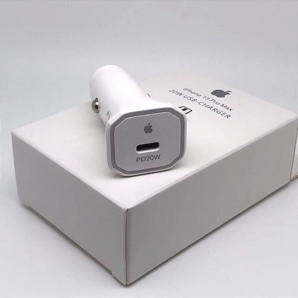 Carregador Veicular Turbo 20W para iPhone - PD Tipo C