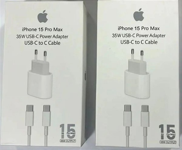 Carregador 35W Turbo para iPhone 15/16 - USB-C