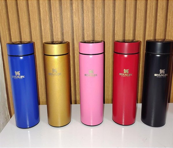 Garrafa Térmica 500ml com Marcador de Temperatura em LED