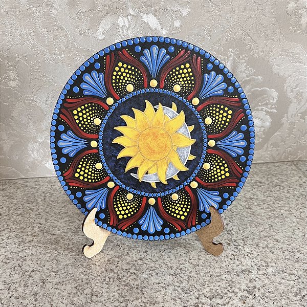Mandala Sol e Lua (20cm)