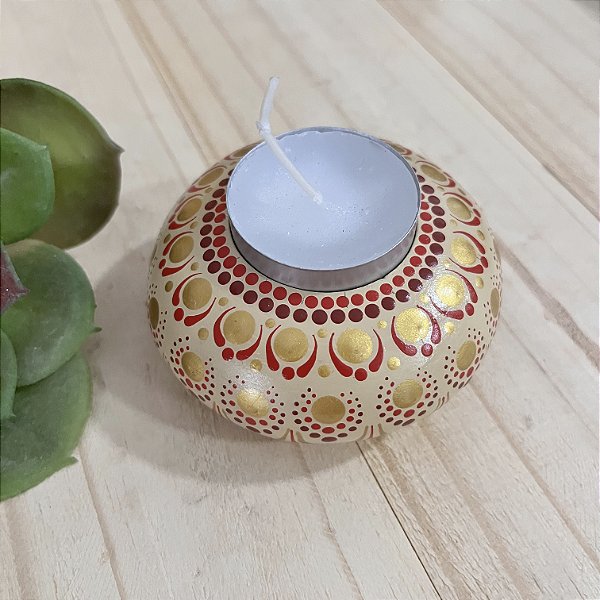 Porta-vela Chama Sagrada