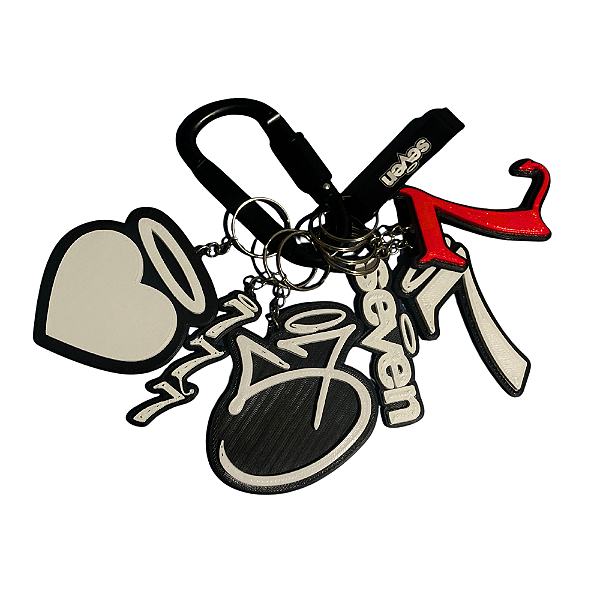 SEVEN SET - KIT MOSQUETÃO + ABRIDOR + CHAVEIRO