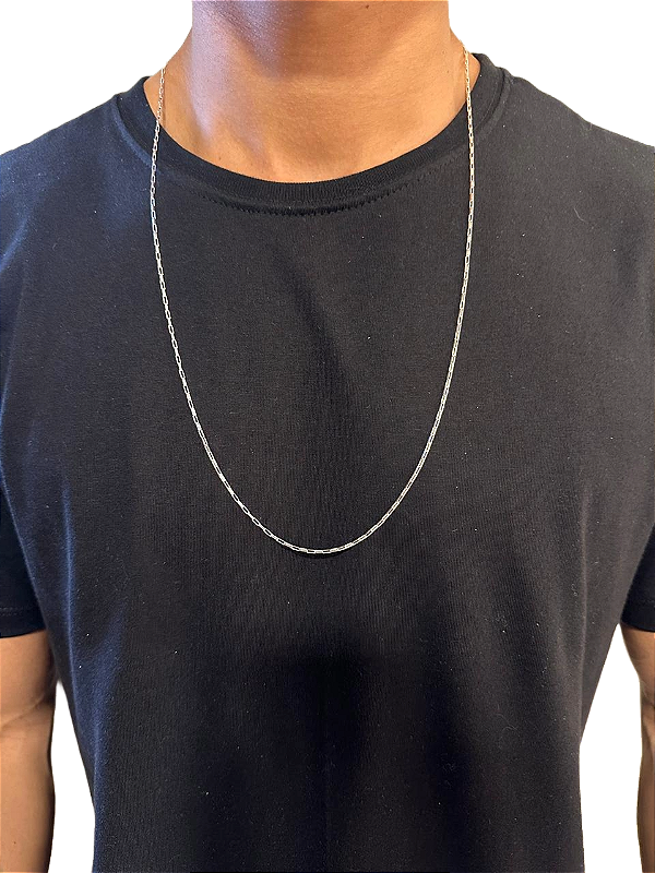 Corrente Cartier 2mm 80cm Prata 925 Legitima