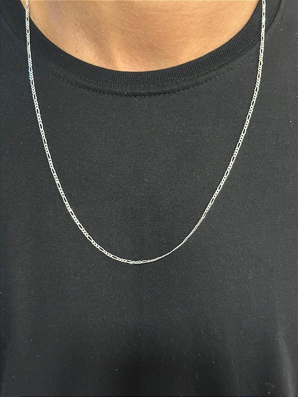 Corrente 3x1 2mm 70cm Prata 925 Legitima