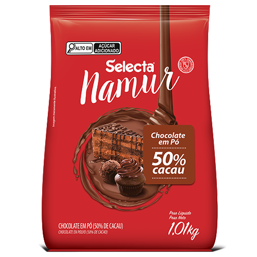 50% DE CACAU CHOCOLATE EM PÓ NAMUR 500G