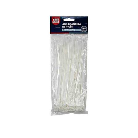 ABRACADEIRA NYLON BRANCA YINS PAPER 3,6X200MM