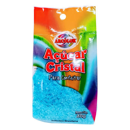 ACUCAR CRISTAL AZUL 80G ARCOLOR