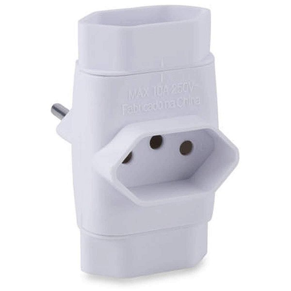 ADAPTADOR TOMADA MULTIPLICADOR TRIPOLAR