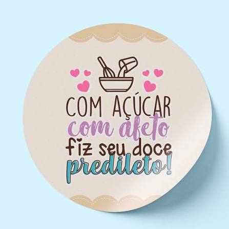 ADESIVO REDONDO TRILHA DOCE