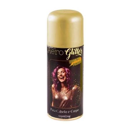 AEROGLITTER - GLITTER EM AEROSSOL 125ML/70GR OURO
