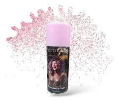 AEROGLITTER - GLITTER EM AEROSSOL 125ML/70GR ROSE
