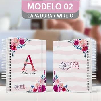 AGENDA DE PAPEL ROSA 15 X 21CM VOCE E ARTE FLORES 7402