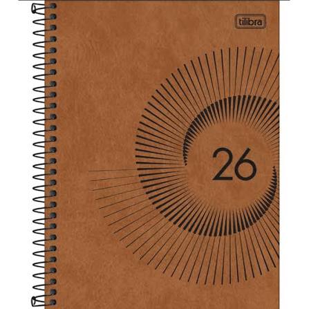 AGENDA PLANNER ESPIRAL 80F 2026 MARROM CASTOR LISO INTERPONTE