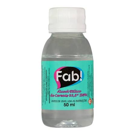 ALCOOL ETILICO DE CEREAIS 93,8 INPM P/ DECORACAO 50ML FAB