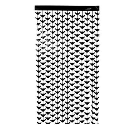 CORTINA DECORATIVA DE PLASTICO 1X2M MORCEGO PRETO