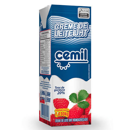CREME DE LEITE 20% 1,030KG CEMIL