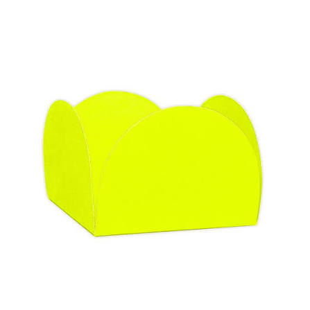 FORMINHA LUXO (4 PETALAS) G NEON AMARELA C/ 50