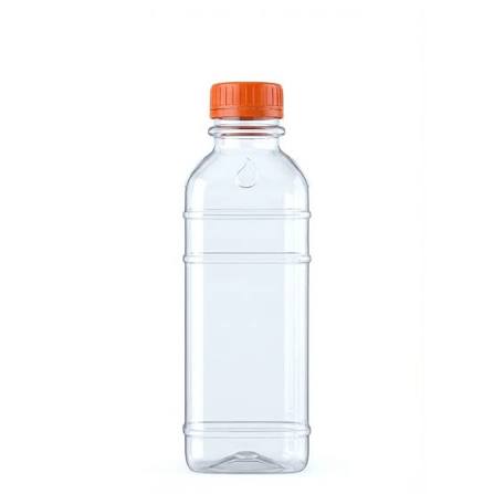 GARRAFINHA PET REDONDA CRISTAL 1000ML TP LARANJA TECH