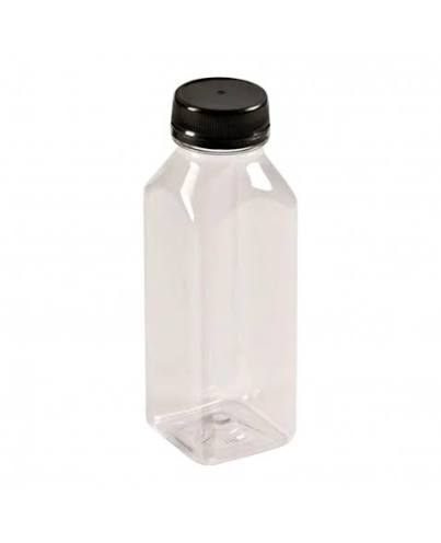 GARRAFINHA PLASTICA 300ML QUADRADA