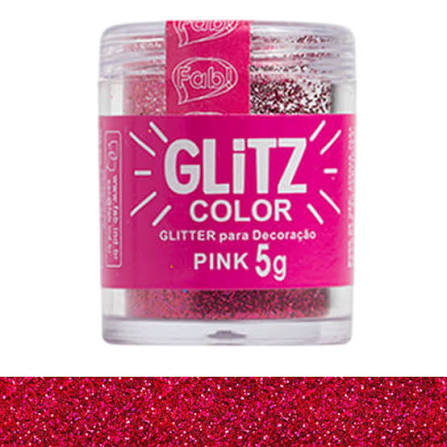 GLITTER P/ DECORACAO PINK 5G FAB